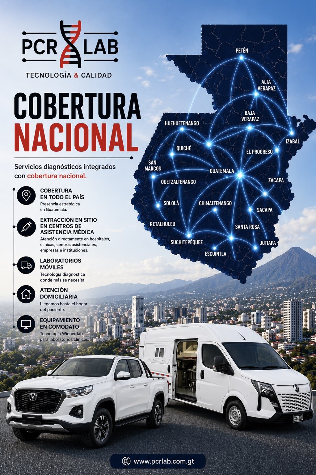 Cobertura nacional PCR LAB