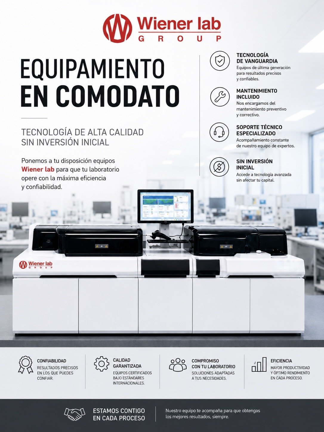 Equipamiento Wiener Lab en comodato